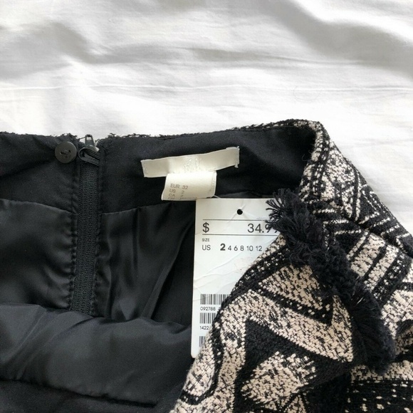 H&M Jacquard Weave Wrap Skirt NWT 2 - Picture 4 of 7